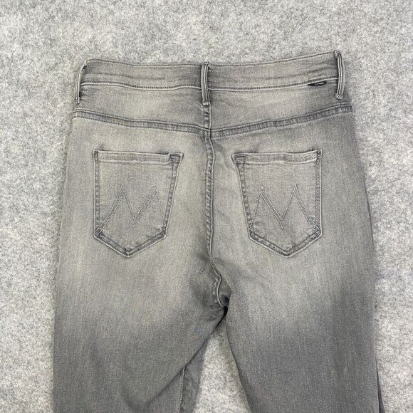 Mother Denim The Swooner High-Rise Side-Stripe Jeans in Supermoon Stripe size 29 - Picture 14 of 15